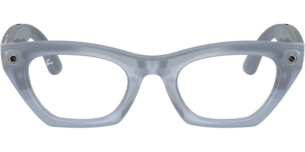 Ray-Ban Meta Zena Sunglasses (Gen 3) 49mm in Milky Grey Lilac with Clear | Copper Transition Lenses - 0RW - image 3