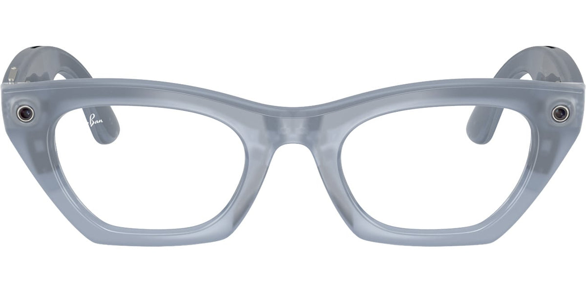Ray-Ban Meta Zena Sunglasses (Gen 3) 49mm in Milky Grey Lilac with Clear | Copper Transition Lenses - 0RW - image 3