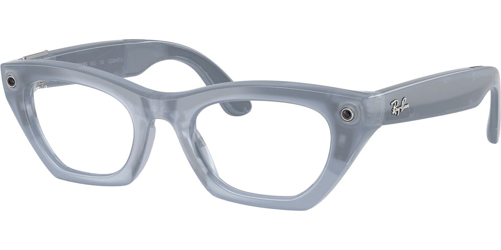 Ray-Ban Meta Zena Sunglasses (Gen 3) 49mm in Milky Grey Lilac with Clear | Copper Transition Lenses - 0RW - image 1