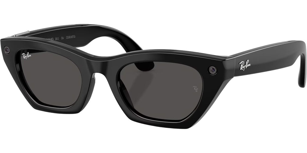 Ray-Ban Meta Zena Sunglasses (Gen 3) 49mm in Shiny Black with Grey Lenses - 0RW4015-601/87 - image 1