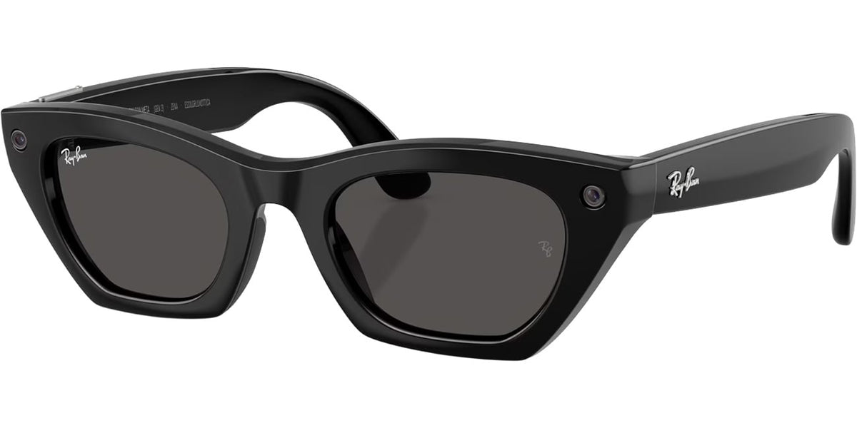 Ray-Ban Meta Zena Sunglasses (Gen 3) 49mm in Shiny Black with Grey Lenses - 0RW4015-601/87 - image 1