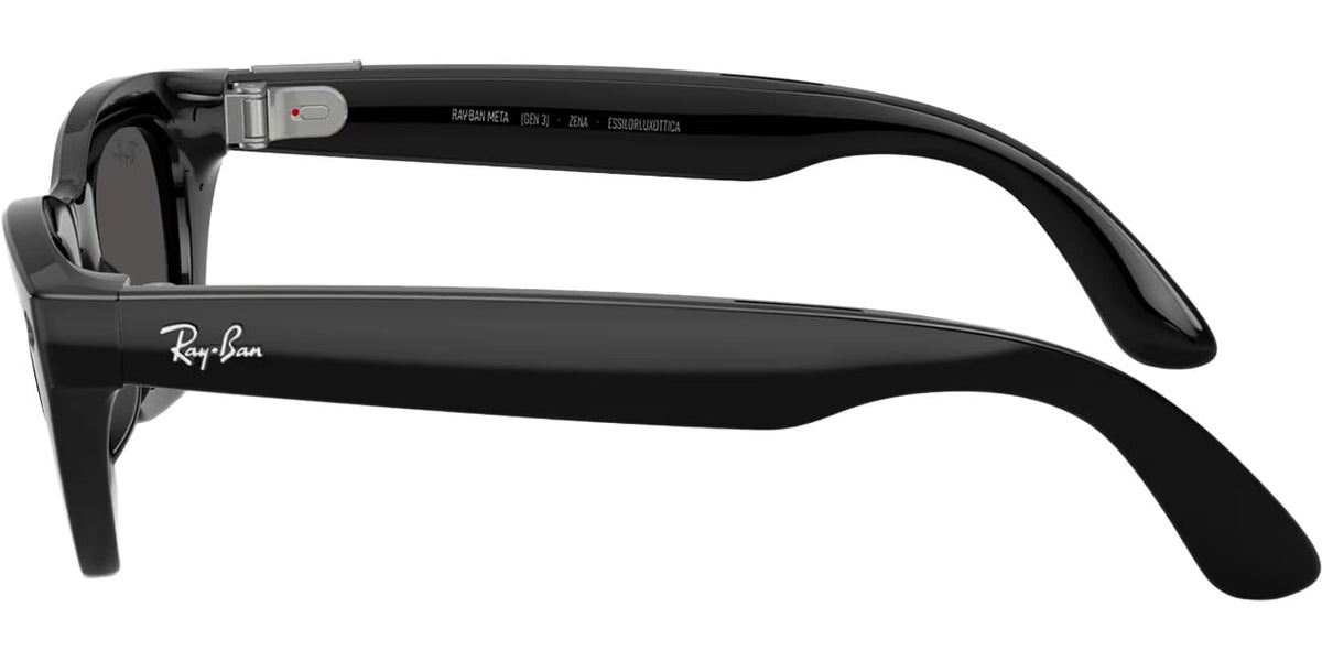 Ray-Ban Meta Zena Sunglasses (Gen 3) 49mm in Shiny Black with Grey Lenses - 0RW4015-601/87 - image 3