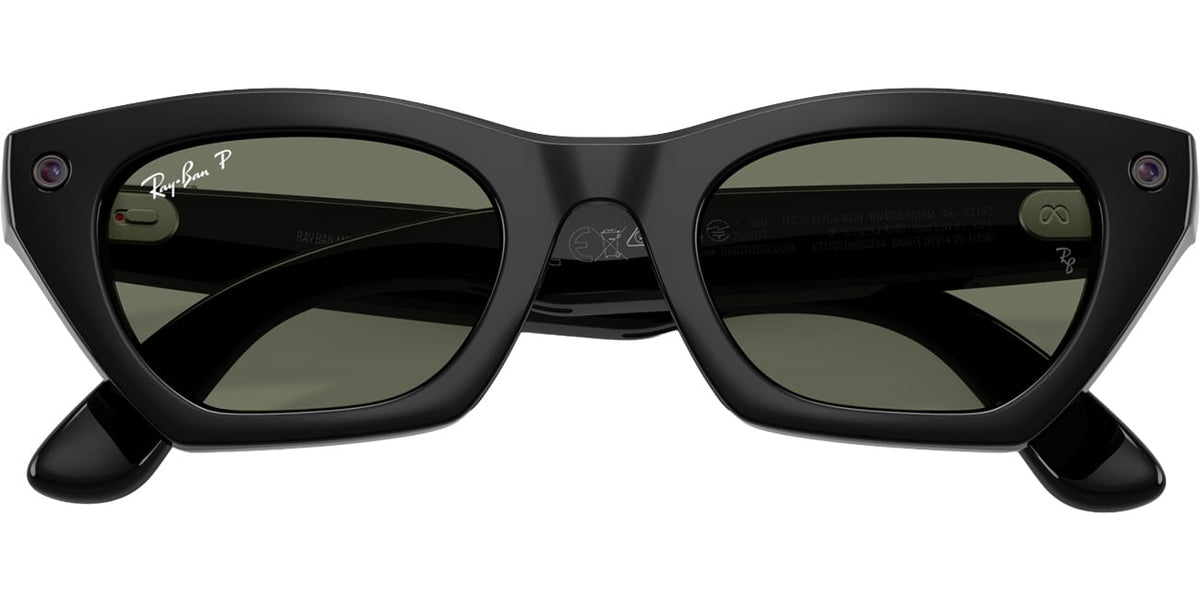 Ray-Ban Meta Zena Sunglasses (Gen 3) 49mm in Black with Green Polarized Lenses - 0RW4015-601/9A - image 5