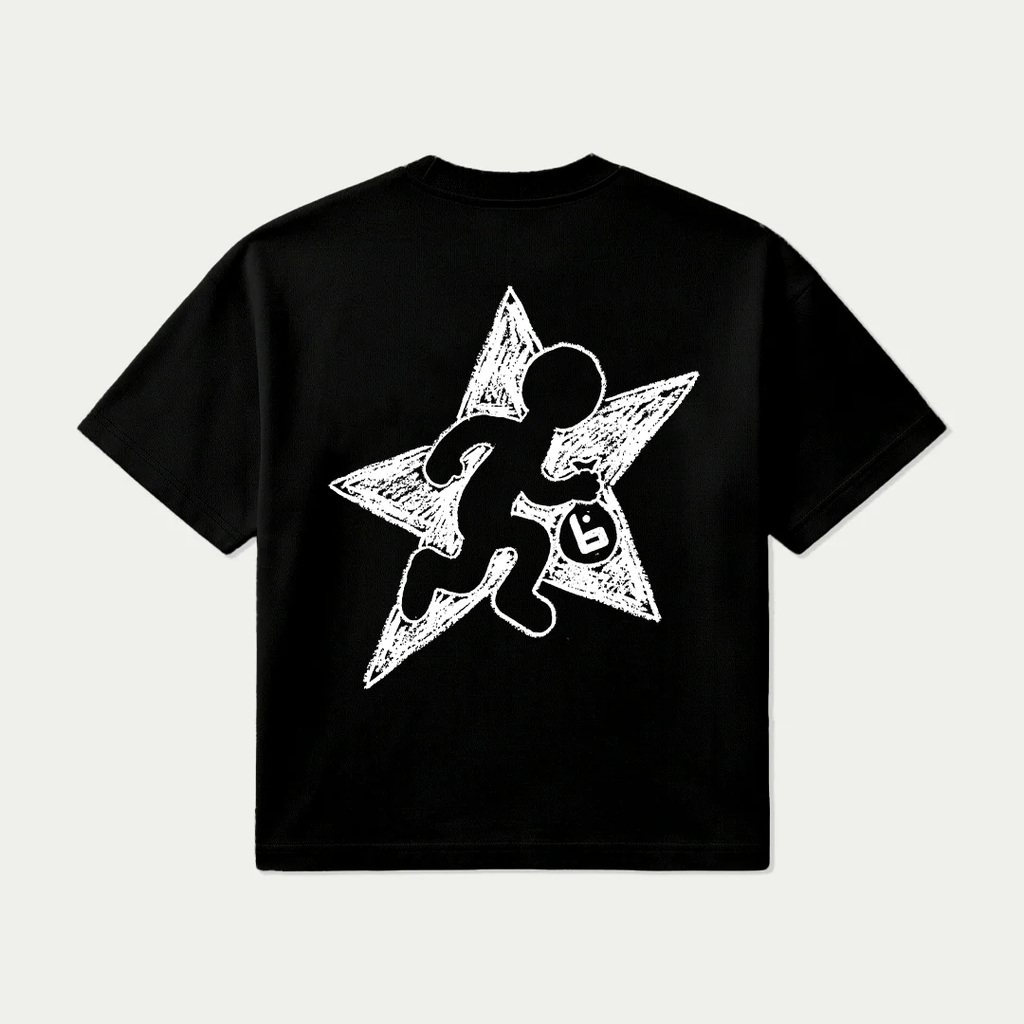 Camiseta Star Robber - Negro