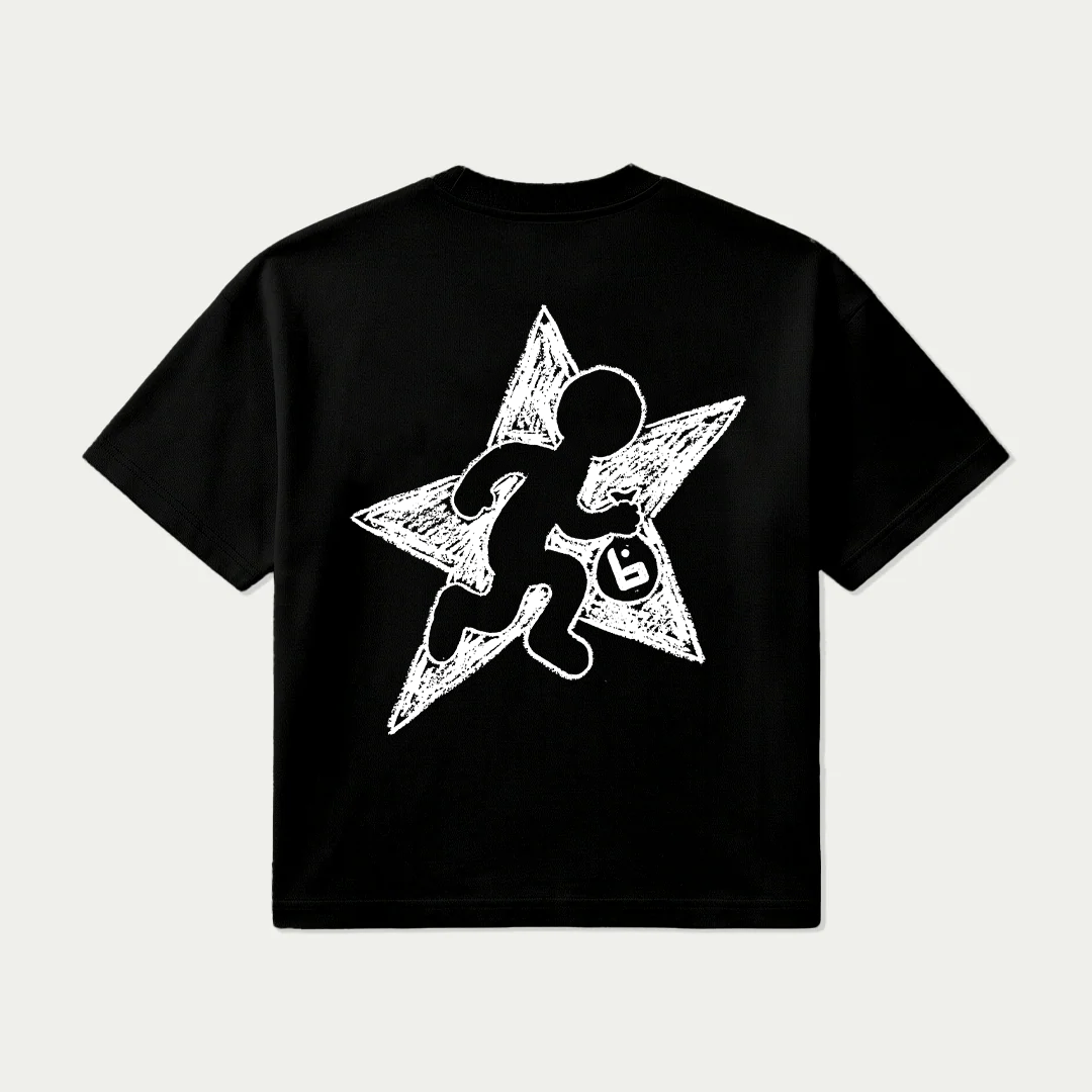 Camiseta Star Robber - Negro