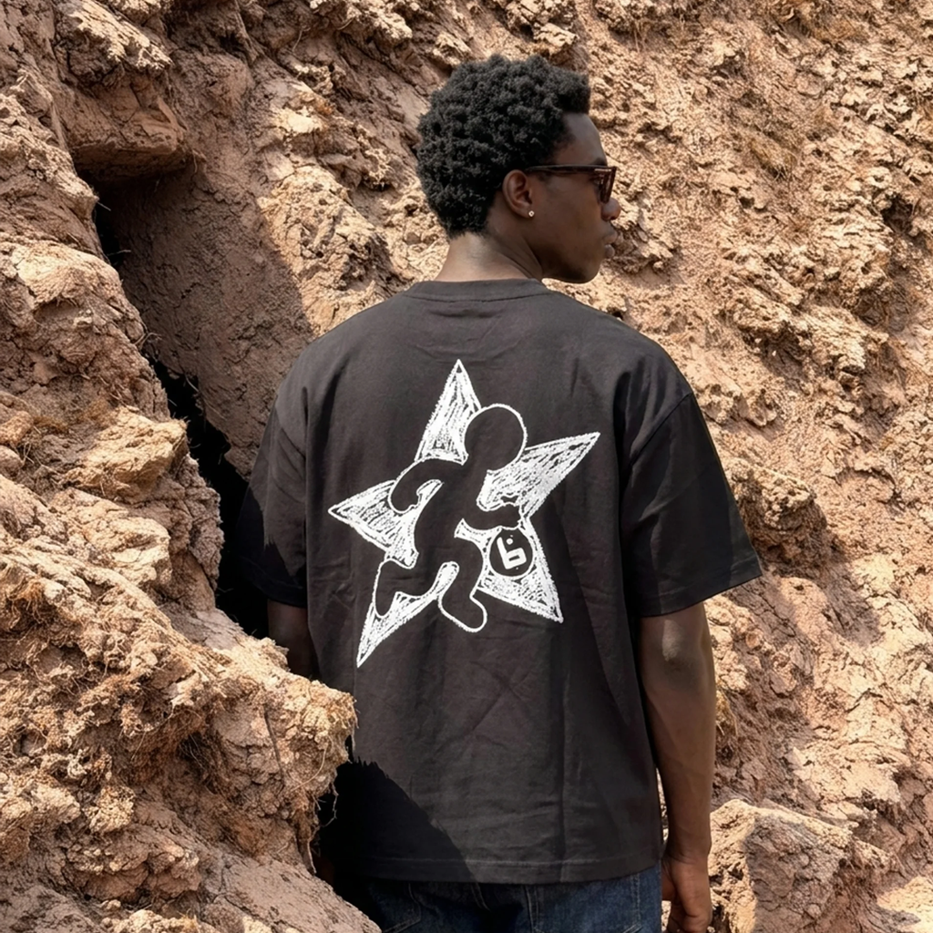Camiseta Star Robber - Negro