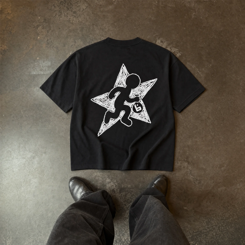 Camiseta Star Robber - Negro