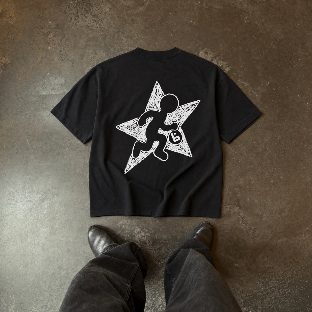 Camiseta Star Robber - Negro