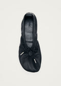 Rosalind Barefoot Ballerinas aus schwarzem Leder