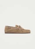 Rowan Sporty Suède Beige Leren Loafers
