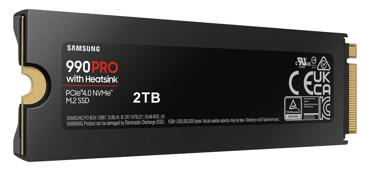 Samsung 990 PRO 2TB NVMe w/ Heatsink M.2 SSD - MZ-V9P2T0CW - image 2