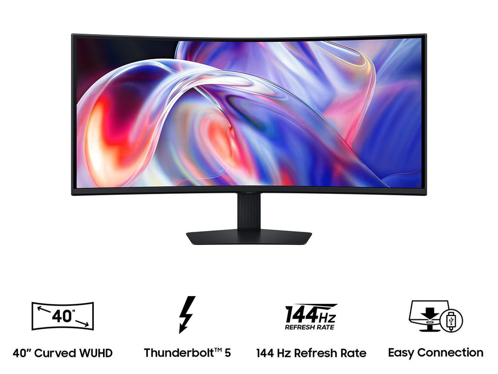Samsung ViewFinity S8 S85TH 40-Inch 5K2K 144Hz WUHD Curved Monitor with Thunderbolt 5 - LS40H850TANXZA - image 5
