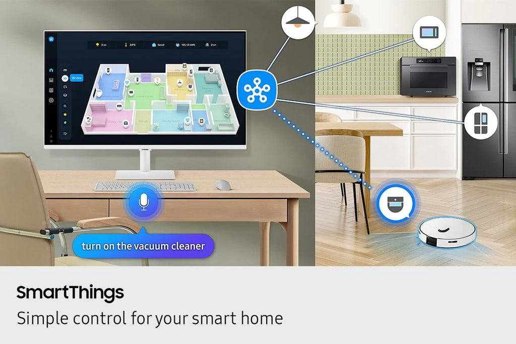 Samsung M7 M70F Smart Monitor 32-Inch 4K with USB-C and Samsung Vision AI in White - LS32FM703UNXZA - image 10