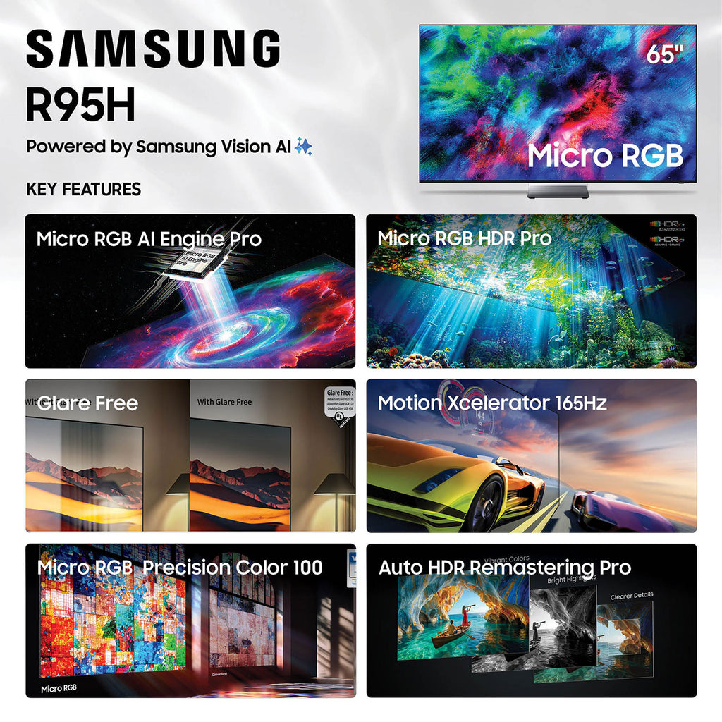 Samsung R95H Series 65-Inch Micro RGB 4K UHD Smart Tizen TV with Samsung Vision AI - MRN65R95HAFXZA - image 6