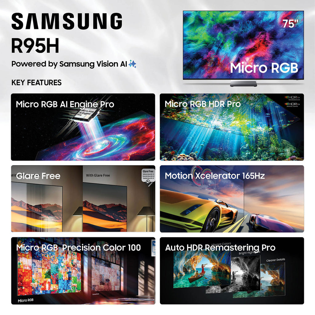 Samsung R95H Series 75-Inch Micro RGB 4K UHD Smart Tizen TV with Samsung Vision AI - MRN75R95HAFXZA - image 6