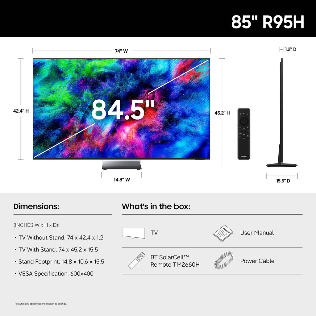 Samsung R95H Series 85-Inch Micro RGB 4K UHD Smart Tizen TV with Samsung Vision AI - MRN85R95HAFXZA - image 5