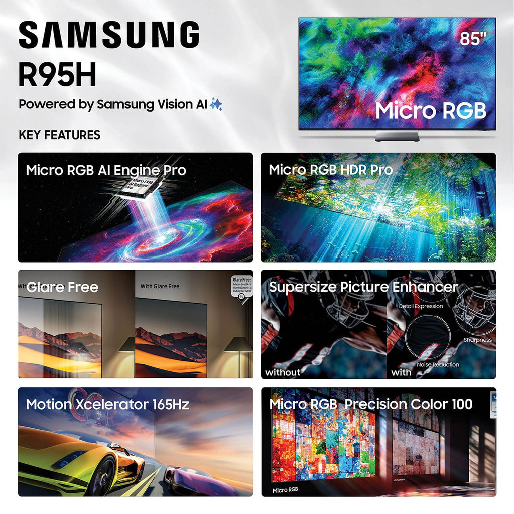 Samsung R95H Series 85-Inch Micro RGB 4K UHD Smart Tizen TV with Samsung Vision AI - MRN85R95HAFXZA - image 6