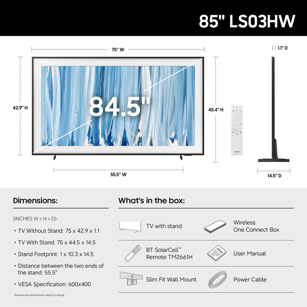 Samsung The Frame Pro Neo QLED 85-Inch 4K Smart TV with Samsung Vision AI - QN85LS03HWFXZA - image 5