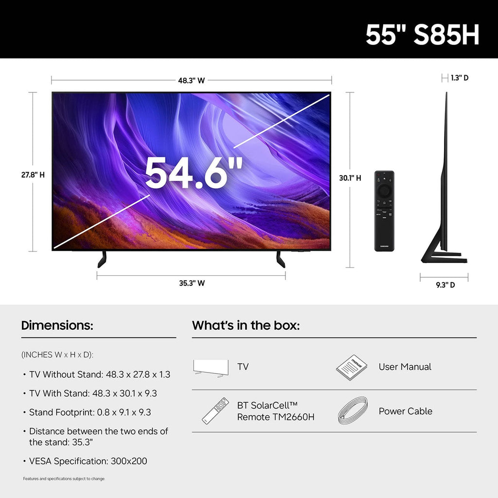 Samsung S85H OLED 55-Inch 4K Smart TV with Samsung Vision AI - QN55S85HAEXZA - image 6