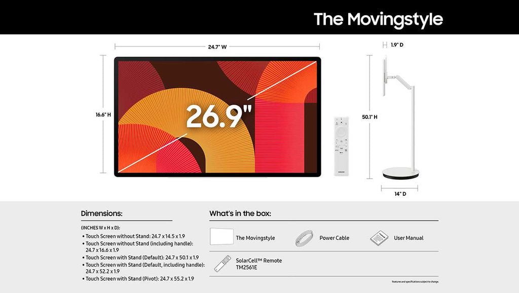 Samsung The Movingstyle LSM7F 27-Inch QHD Portable Smart Touch Screen - UN27LSM7FAXXZA - image 11