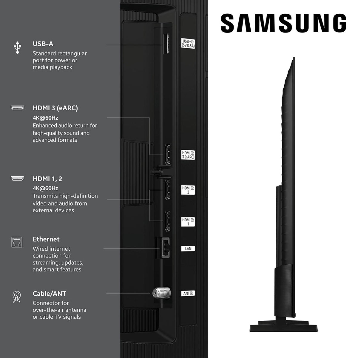 Samsung Q7F QLED TV 55-Inch 4K Smart in Black - QN55Q7FBAFXZA - image 6