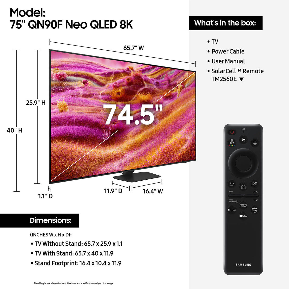 Samsung QN90F Neo 75-Inch QLED 4K Smart TV in Titan Black - QN75QN90FDFXZA - image 7