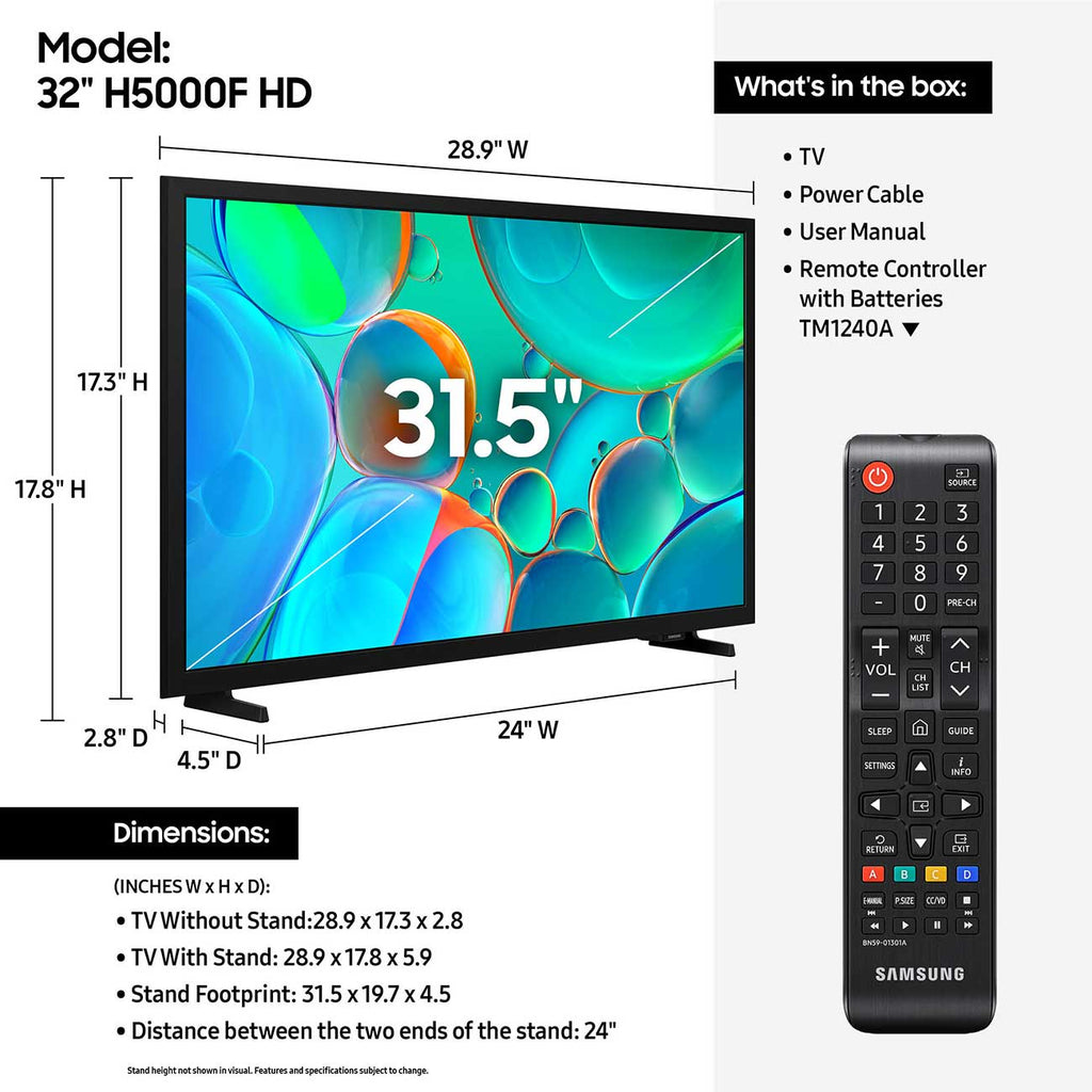 Samsung H5000F LED TV 32-Inch HD Smart in Black - UN32H5000FFXZA - image 7