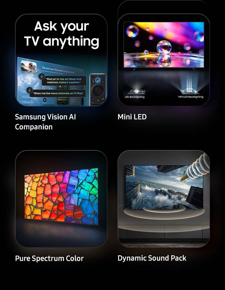 Samsung M70H Mini LED 4K UHD Smart TV 75-Inch with Samsung Vision AI - UN75M70HAFXZA - image 13