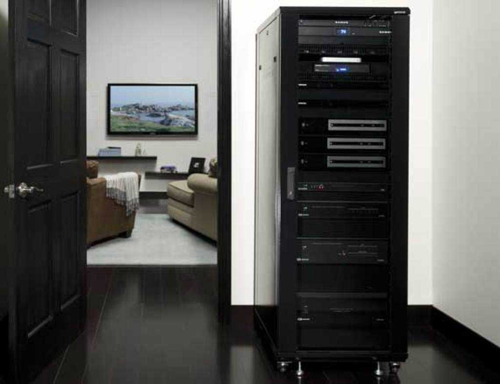 Sanus Tall 36U Black AV Component Rack - CFR2136-B1 - image 5