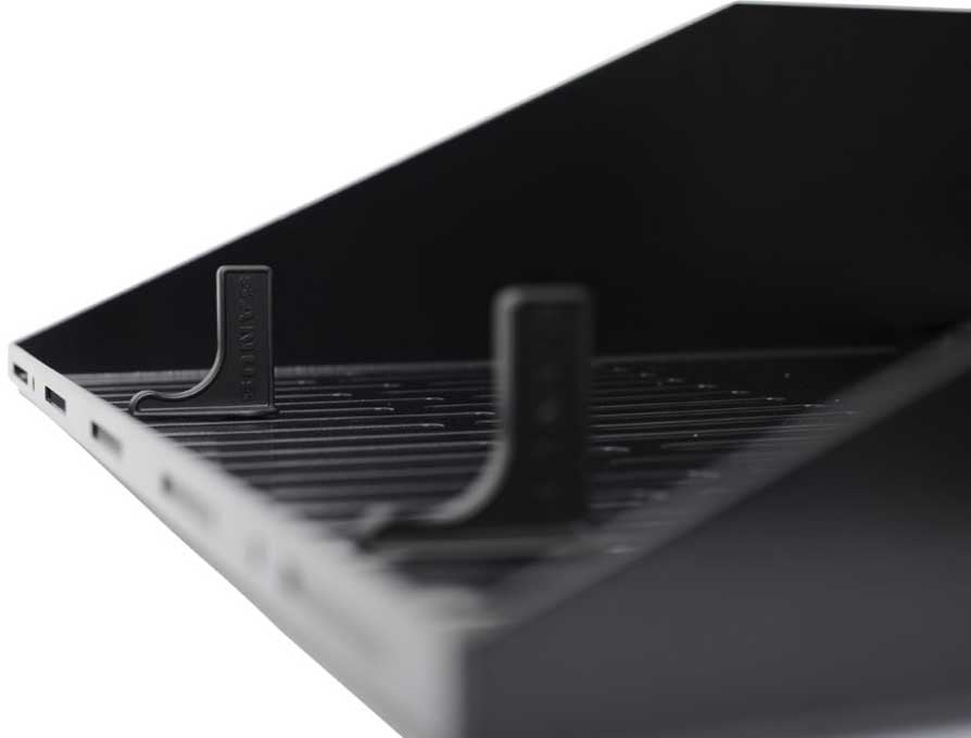 Sanus 1U Black Vented AV Shelf - CASH21-B1 - image 3