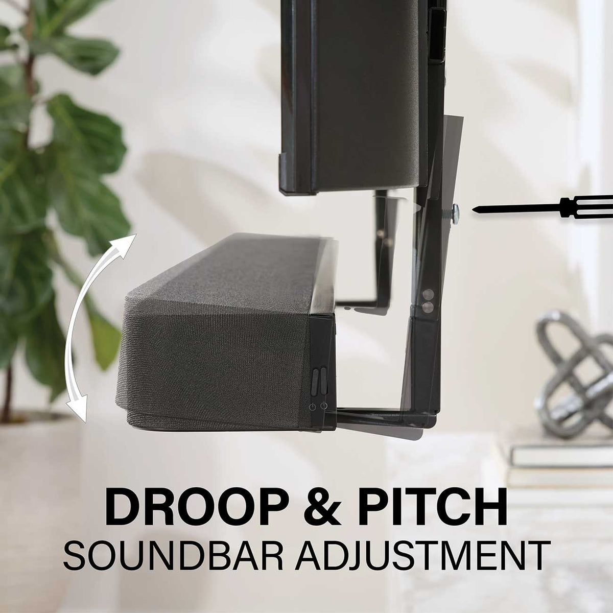 Sanus Height-Adjustable TV Soundbar Mount for Sony BRAVIA Theater Bar 8 and 9 in Black - WSBSBTV1-B2 - image 6