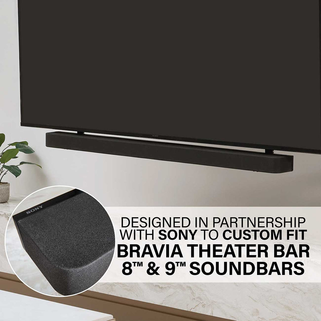 Sanus Height-Adjustable TV Soundbar Mount for Sony BRAVIA Theater Bar 8 and 9 in Black - WSBSBTV1-B2 - image 4
