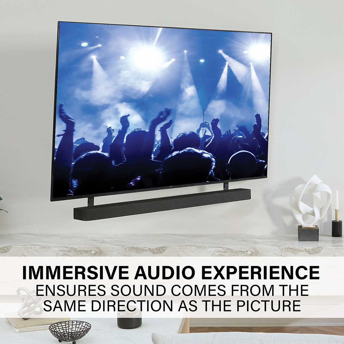 Sanus Height-Adjustable TV Soundbar Mount for Sony BRAVIA Theater Bar 8 and 9 in Black - WSBSBTV1-B2 - image 11