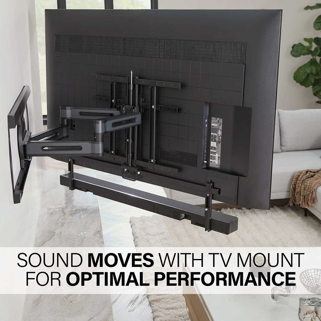 Sanus Height-Adjustable TV Soundbar Mount for Sony BRAVIA Theater Bar 8 and 9 in Black - WSBSBTV1-B2 - image 10
