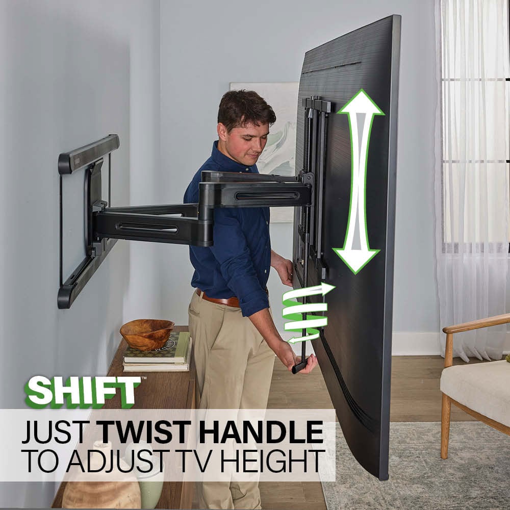 Sanus Advanced Full-Motion 4D + Shift TV Wall Mount for TVs 42"-90" - VLF828-B2 - image 3