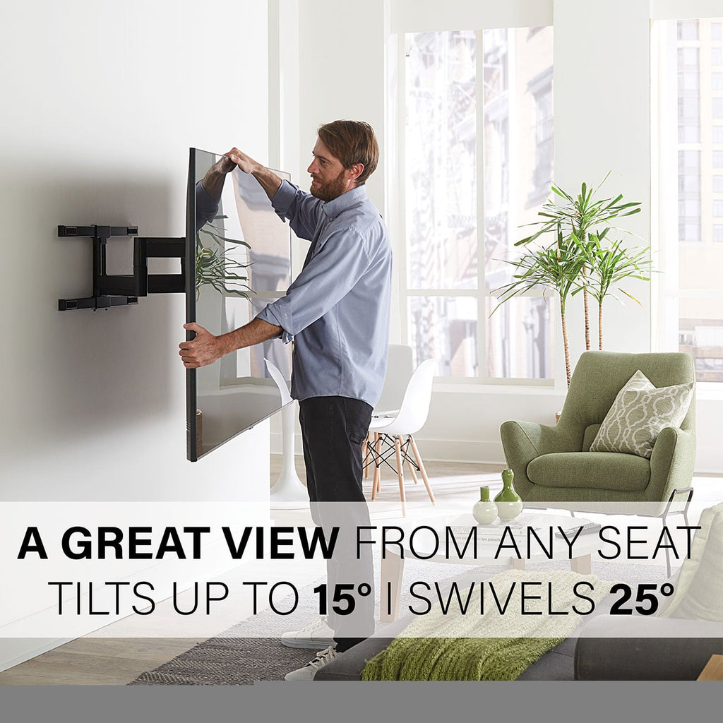Sanus Full-Motion Wall Mount for 42" - 89" TVs - ALF325-B1 - image 5