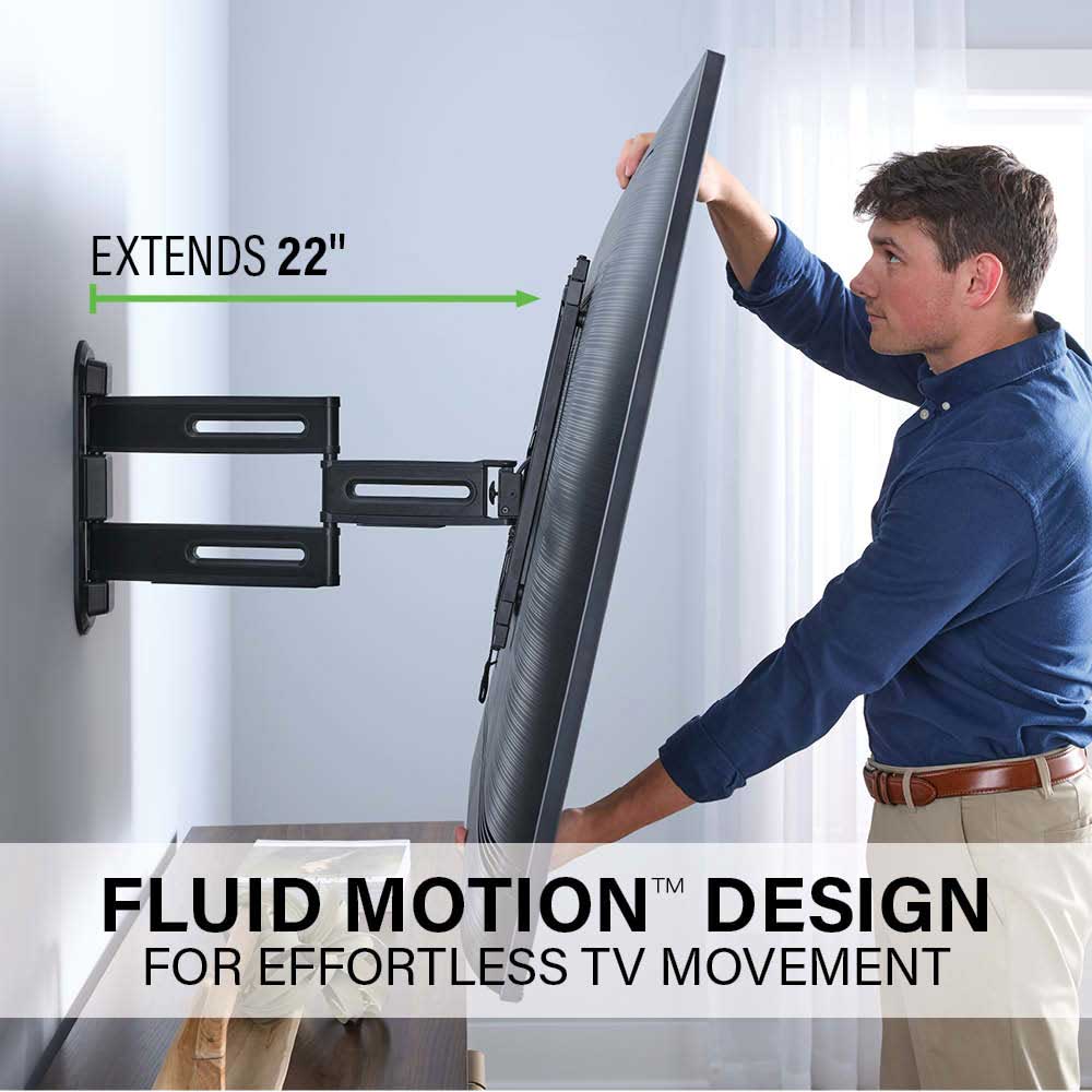 Sanus Advanced Full-Motion 4D + Shift TV Wall Mount for TV's 32"-65" - VMF822-B2 - image 5