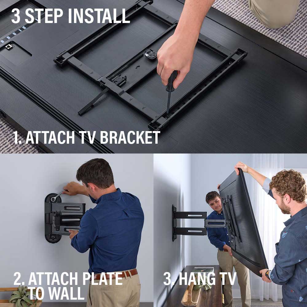 Sanus Advanced Full-Motion 4D + Shift TV Wall Mount for TV's 32"-65" - VMF822-B2 - image 10