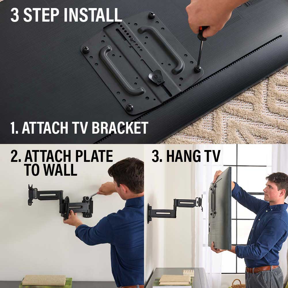 Sanus Advanced Full-Motion 4D + Shift TV Wall Mount for TV's 19"-43" - VSF817-B2 - image 10