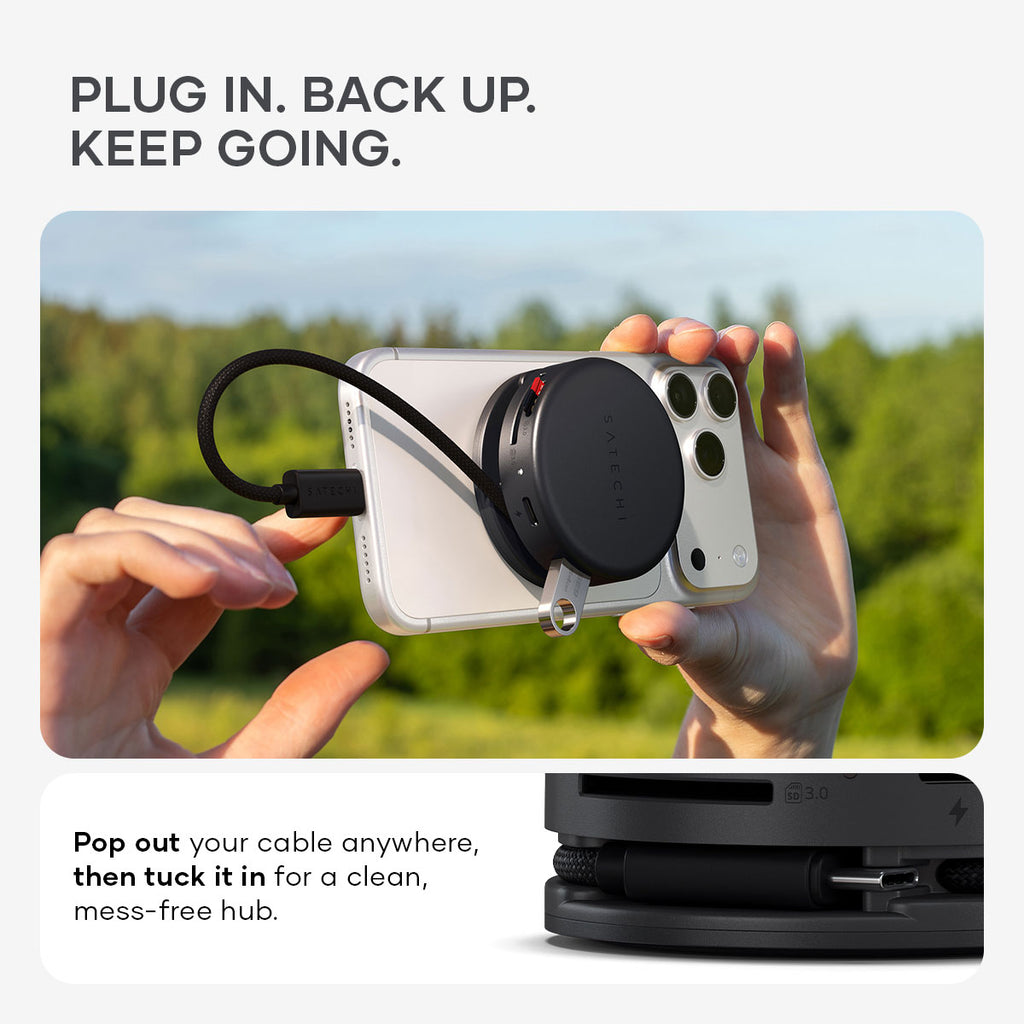 Satechi OnTheGo 7-in-1 Multiport Adapter in Black - ST-POTG7C - image 6