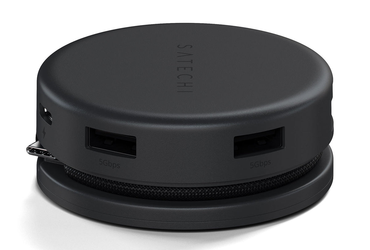 Satechi OnTheGo 7-in-1 Multiport Adapter in Black - ST-POTG7C - image 2