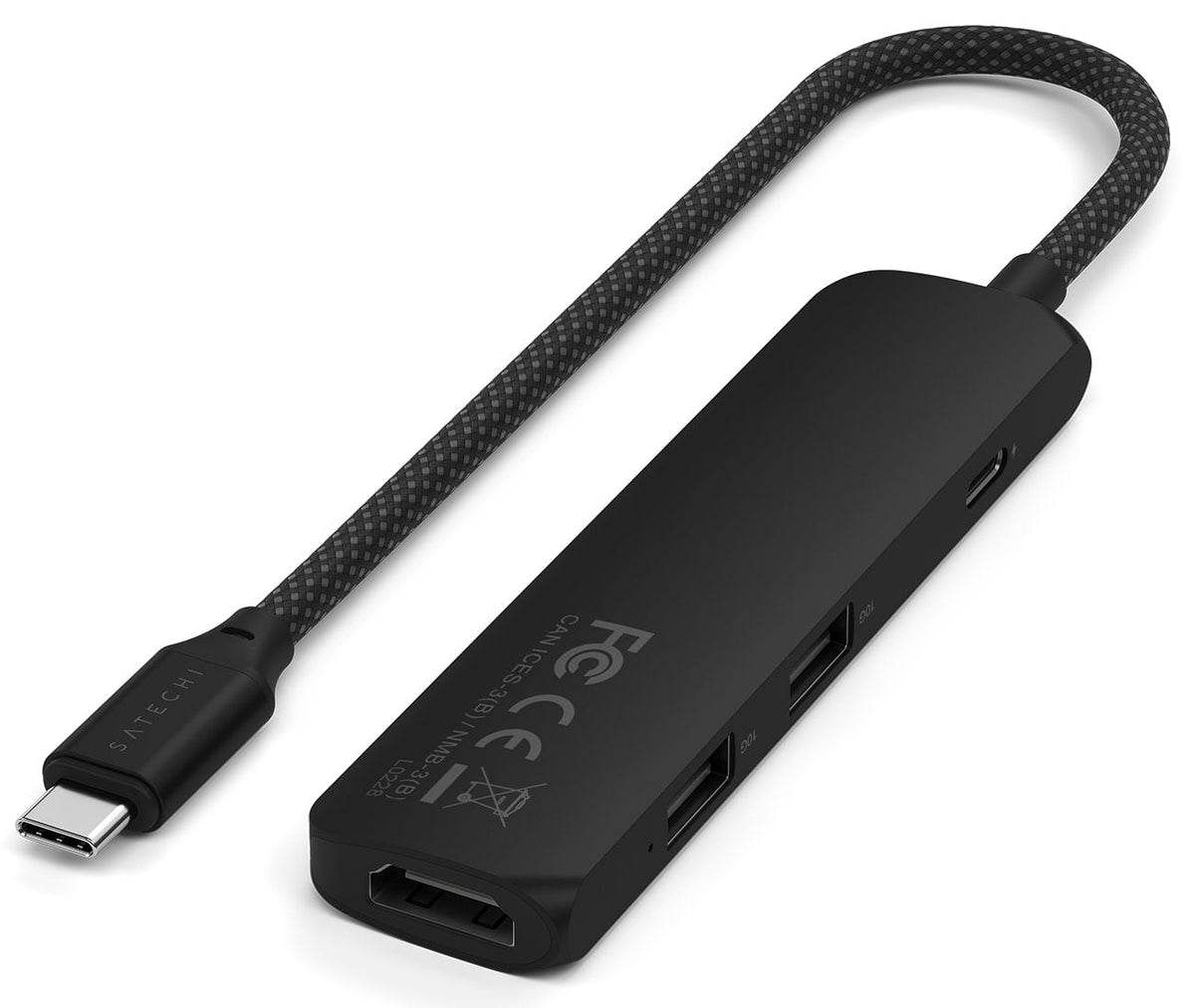 Satechi 4-in-1 Slim Multi-port Adapter 4K in Black - ST-P4SK - image 5