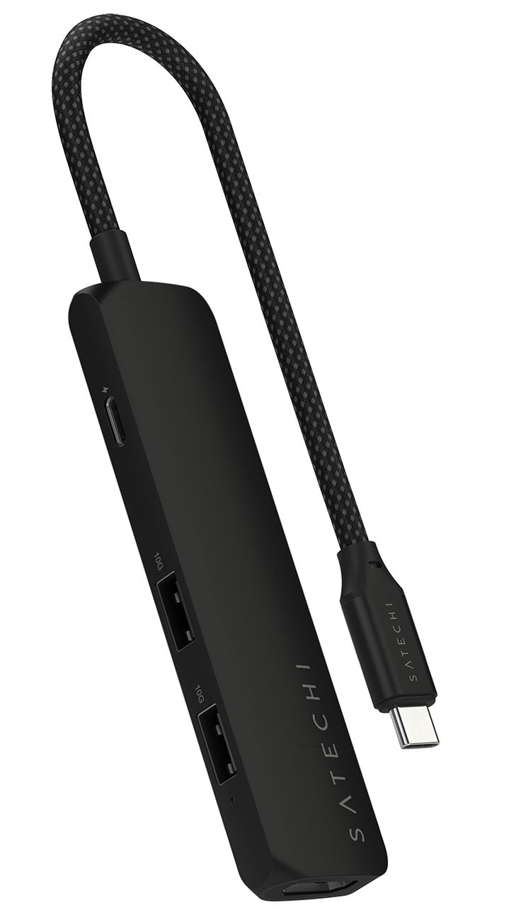 Satechi 4-in-1 Slim Multi-port Adapter 4K in Black - ST-P4SK - image 1