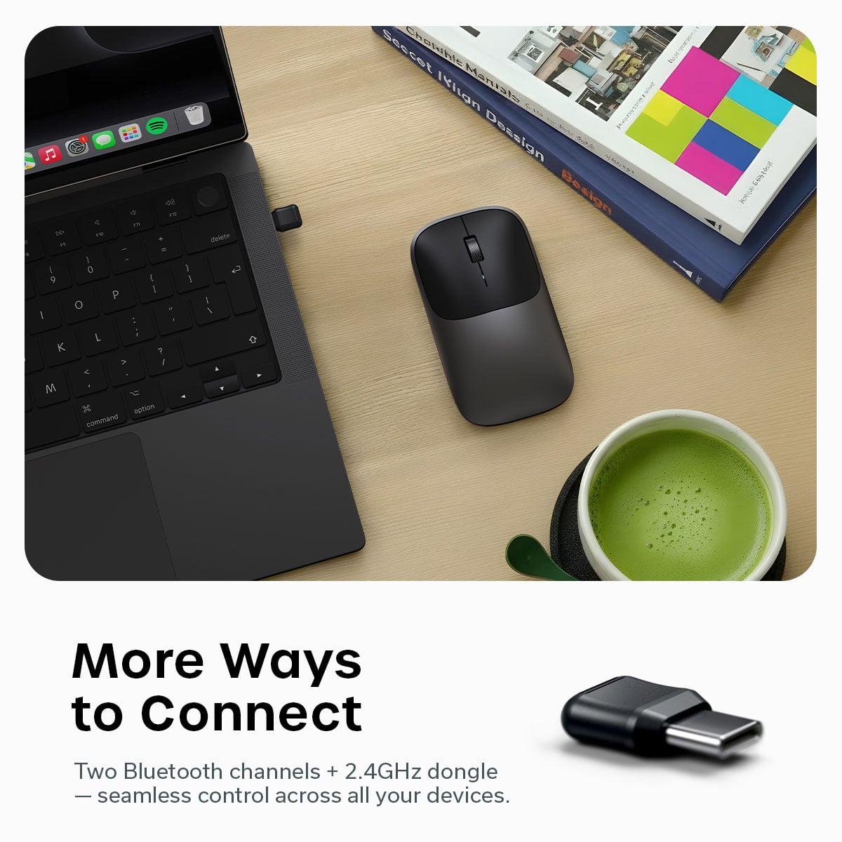 Satechi Slim EX Wireless Mouse in Space Black - ST-MEXC - image 9