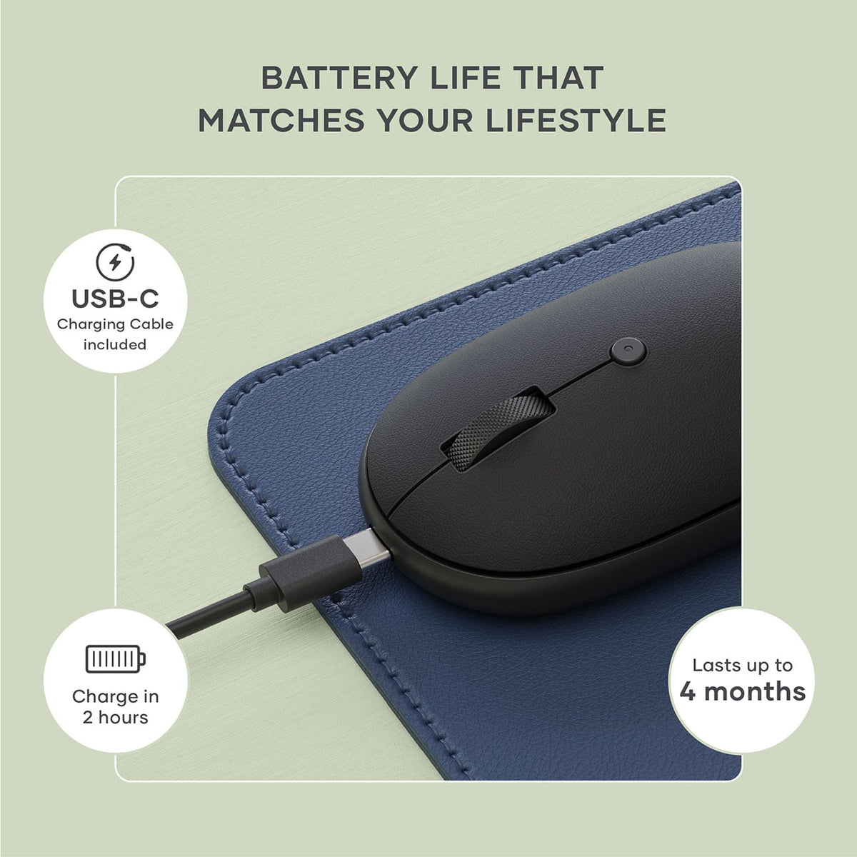 Satechi OntheGo Bluetooth Mouse in Black - ST-MOTGK - image 9