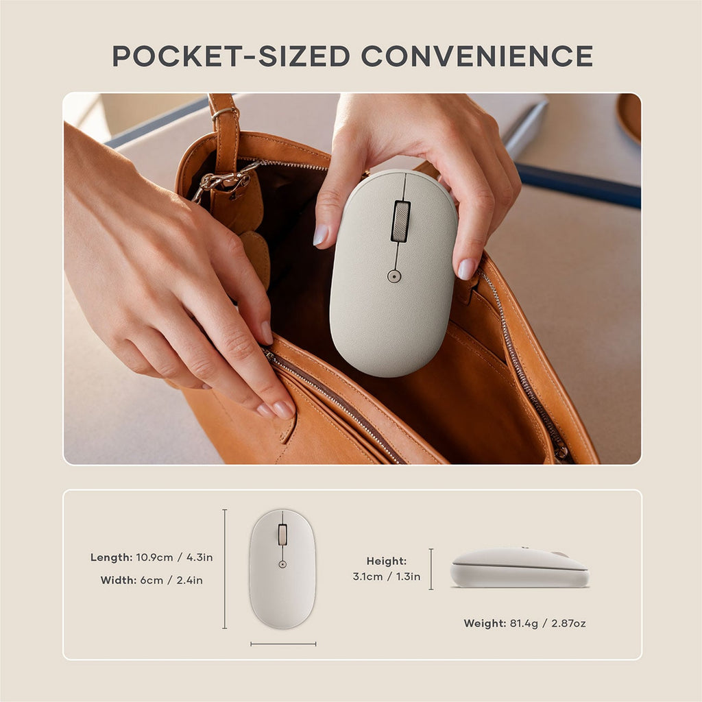 Satechi OntheGo Bluetooth Mouse in Sand - ST-MOTGW - image 8