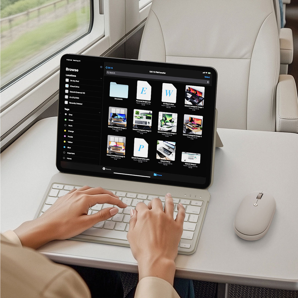 Satechi OntheGo Bluetooth Mouse in Sand - ST-MOTGW - image 9