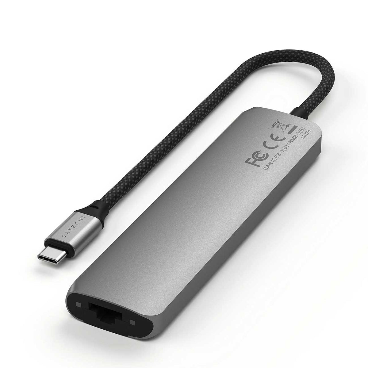 Satechi 7-in-1 USB-C Slim Multiport Adapter with Ethernet in Space Grey - ST-P7SM - image 3