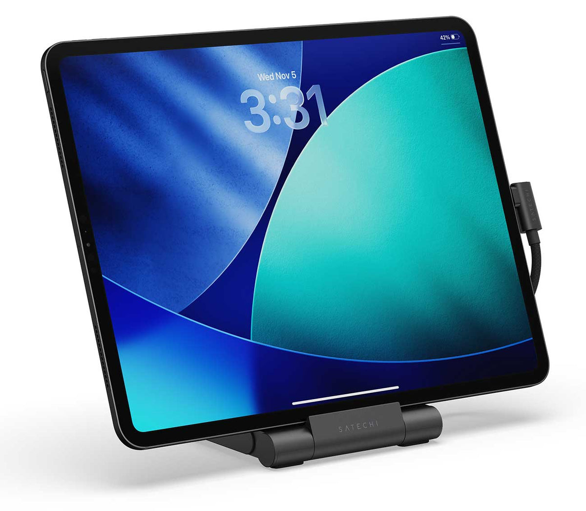Satechi OntheGo Foldable Stand Hub for Apple iPad (2021+) in Space Black - ST-GOTGFC - image 10