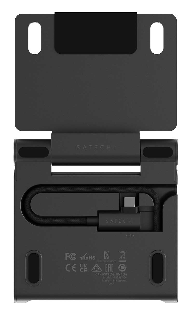 Satechi OntheGo Foldable Stand Hub for Apple iPad (2021+) in Space Black - ST-GOTGFC - image 5